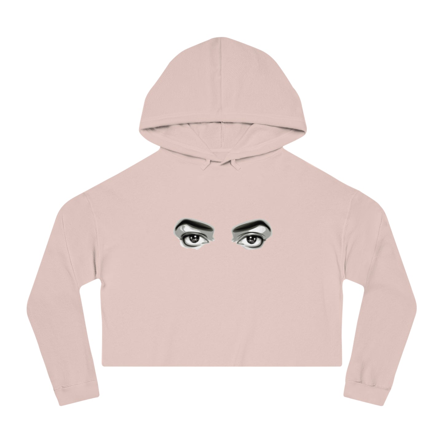 MJ FOREVER Stylish Women's Cropped Hoodie with Eye Design | Perfect for Casual Wear, Gifts, Street Style, Festivals, Everyday Comfort