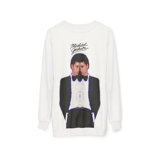 MJ FOREVER (double Michael) Unisex Sweatshirt, Music Lover Gift, Retro Apparel, Concert Merch, AOP Design, Streetwear