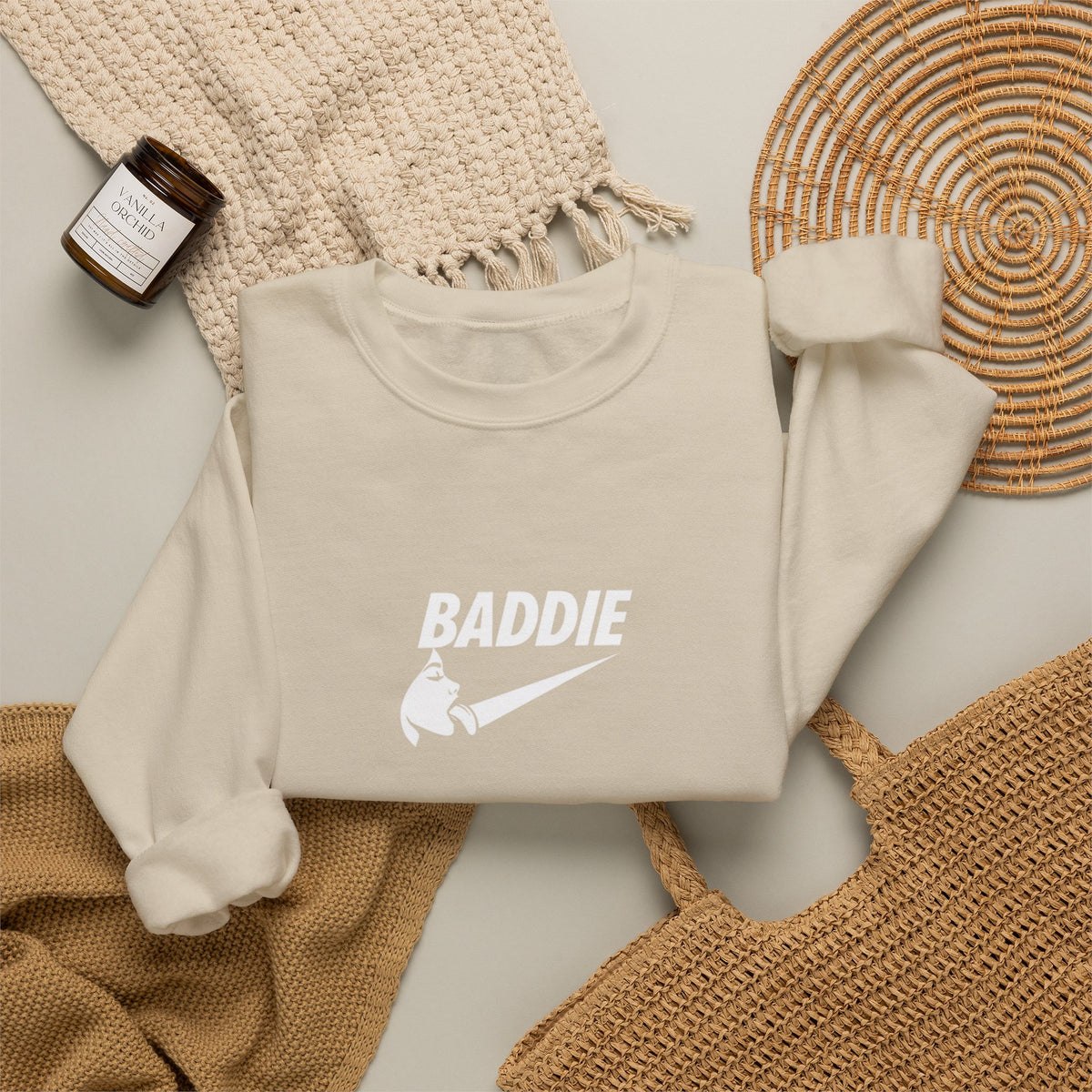 Classic White Crewneck Sweatshirt