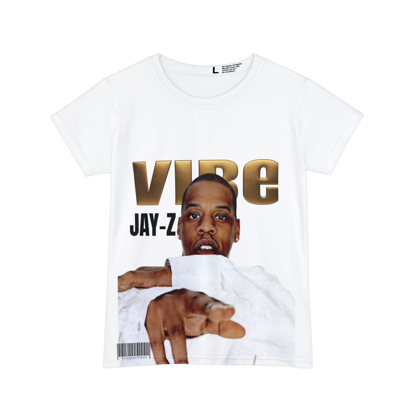 JAY-Z  — 'Vibe' Photo Print Women's Short Sleeve Shirt
