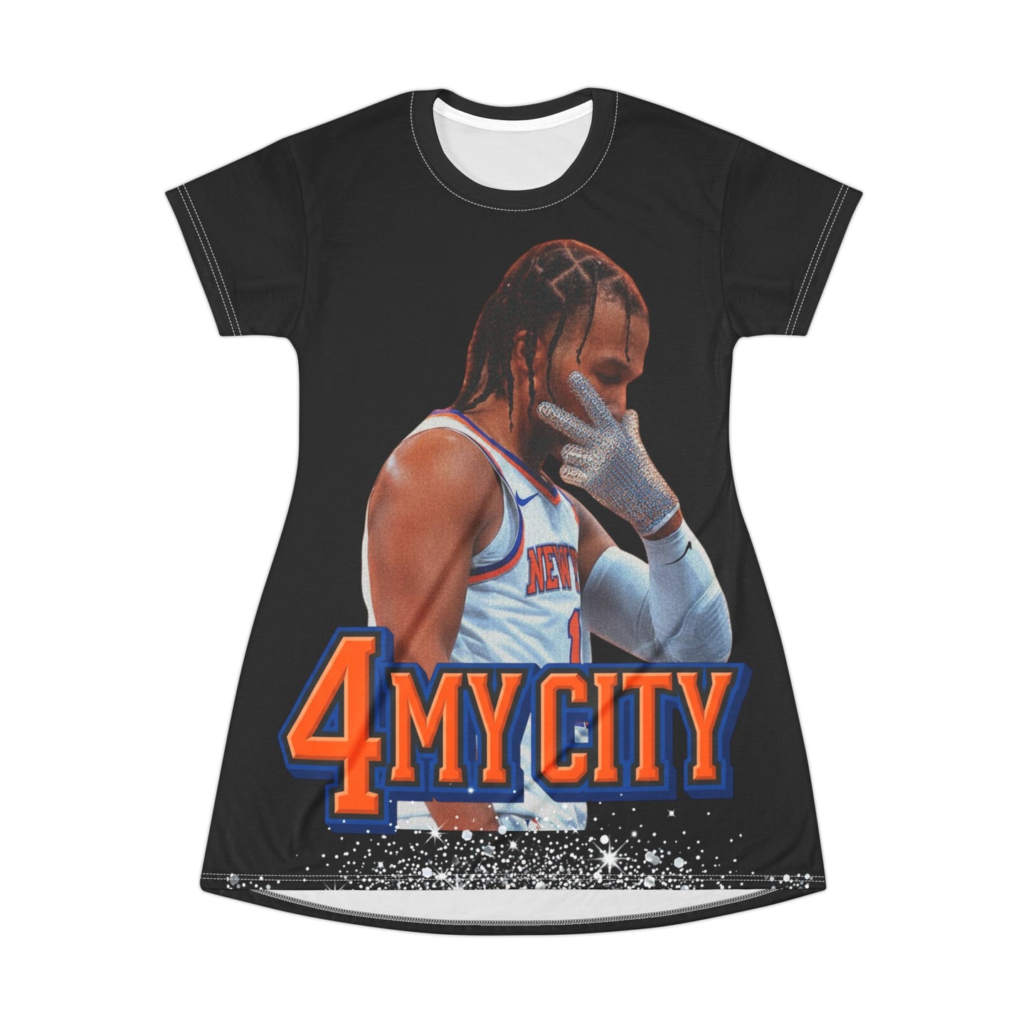 Knicks 4 My City T-Shirt Dress — All-Over Print Fan Dress