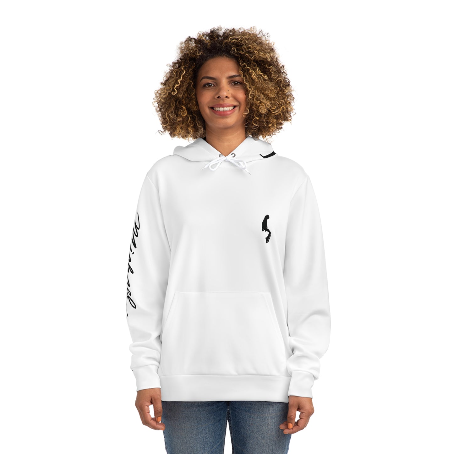 MJ FOREVER Stylish Graphic Hoodie, Trendy Streetwear, Unisex Fashion Sweatshirt, Casual Chic Apparel, Unique Gift for Her, Daily Comfy Hoodie