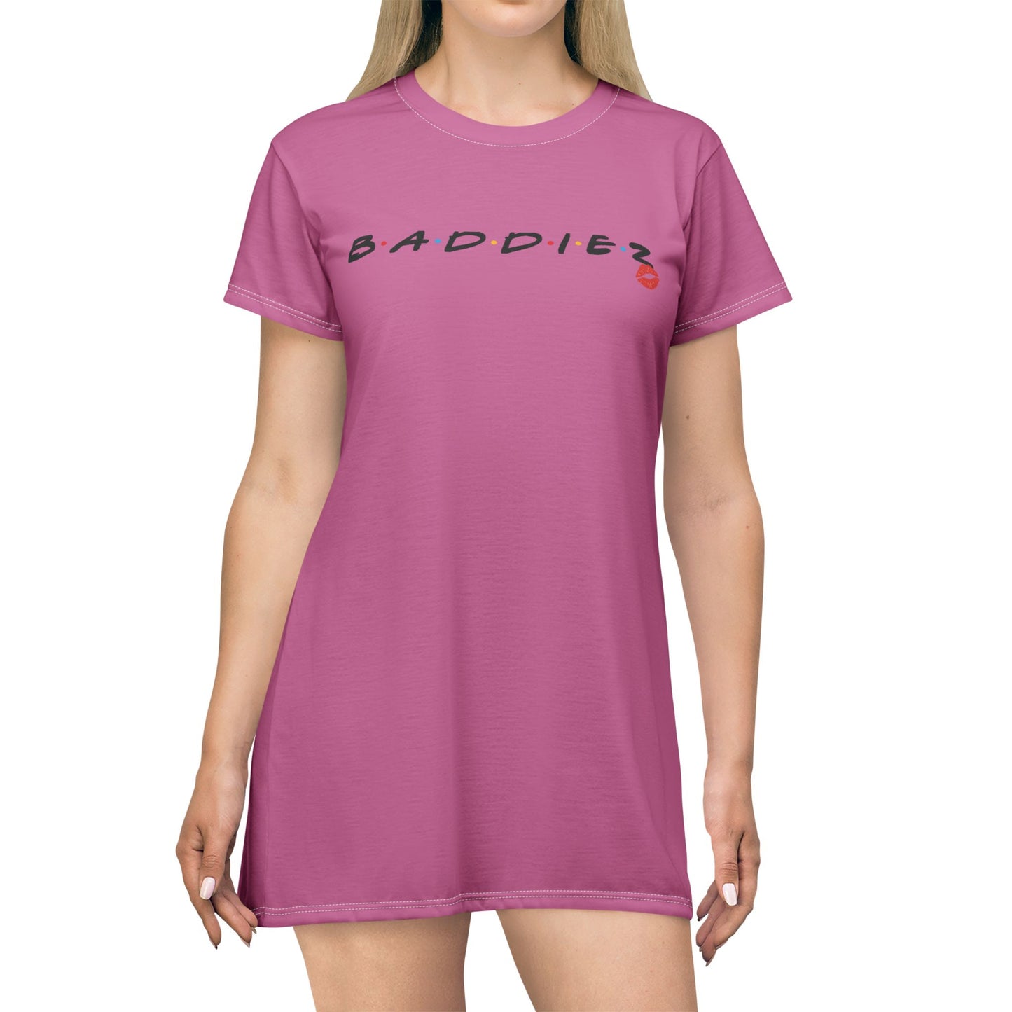 BADDIEZ T-Shirt Dress (AOP)