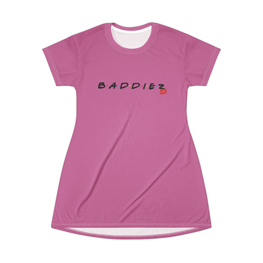 BADDIEZ T-Shirt Dress (AOP)