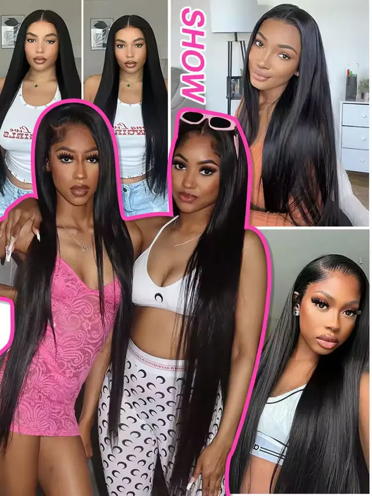 OKVOKV Straight Bundles Human Hair 12A Human Hair 3 Bundles Straight Hair Brazilian Hair Human Hair Bundles Virgin Human Hair Bundles Remy Human Hair Bundles 20 22 24 Inch Human Hair Extensions
