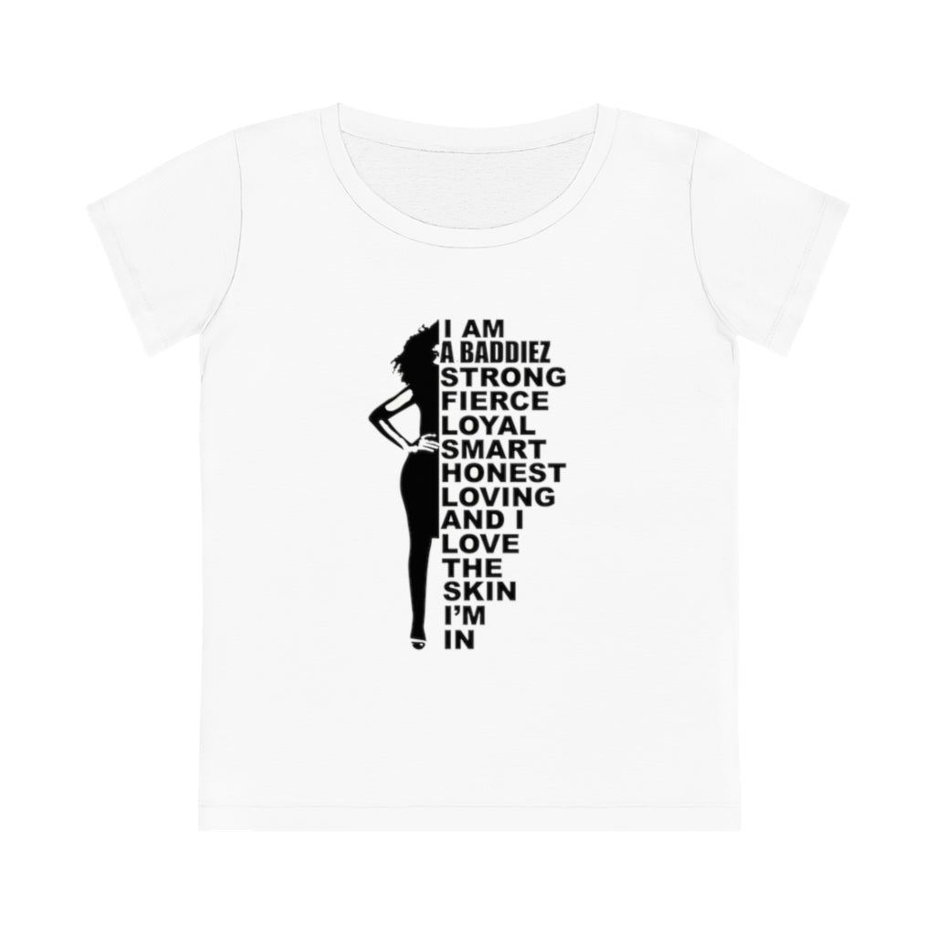 Women's baddiez White t-shirt