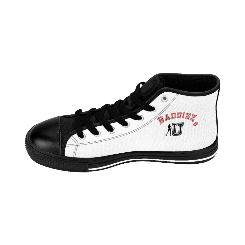 Baddiez U Women's High-top Sneakers (White)