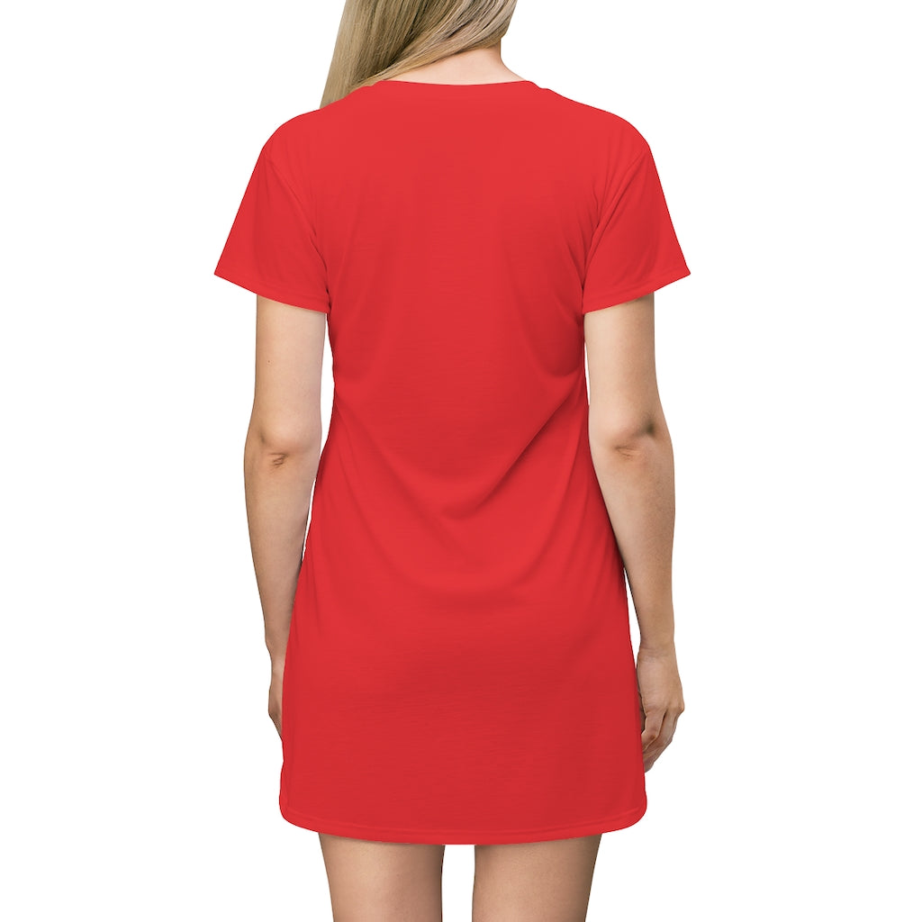 Pressure T-Shirt Dress (Red)