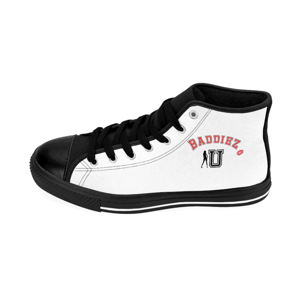 Baddiez U Women's High-top Sneakers (White)