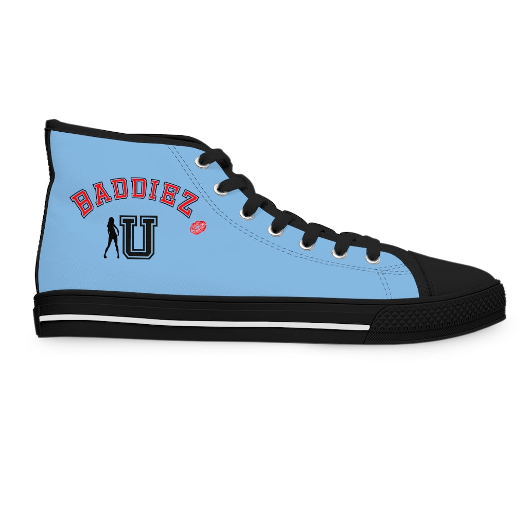 Baddiez U Women's High Top Sneakers (blue)
