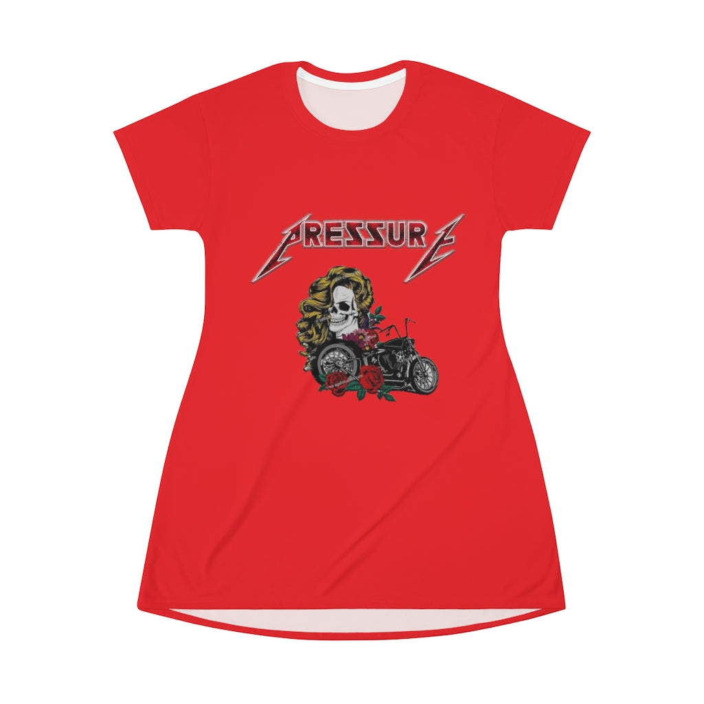 Pressure T-Shirt Dress (Red)