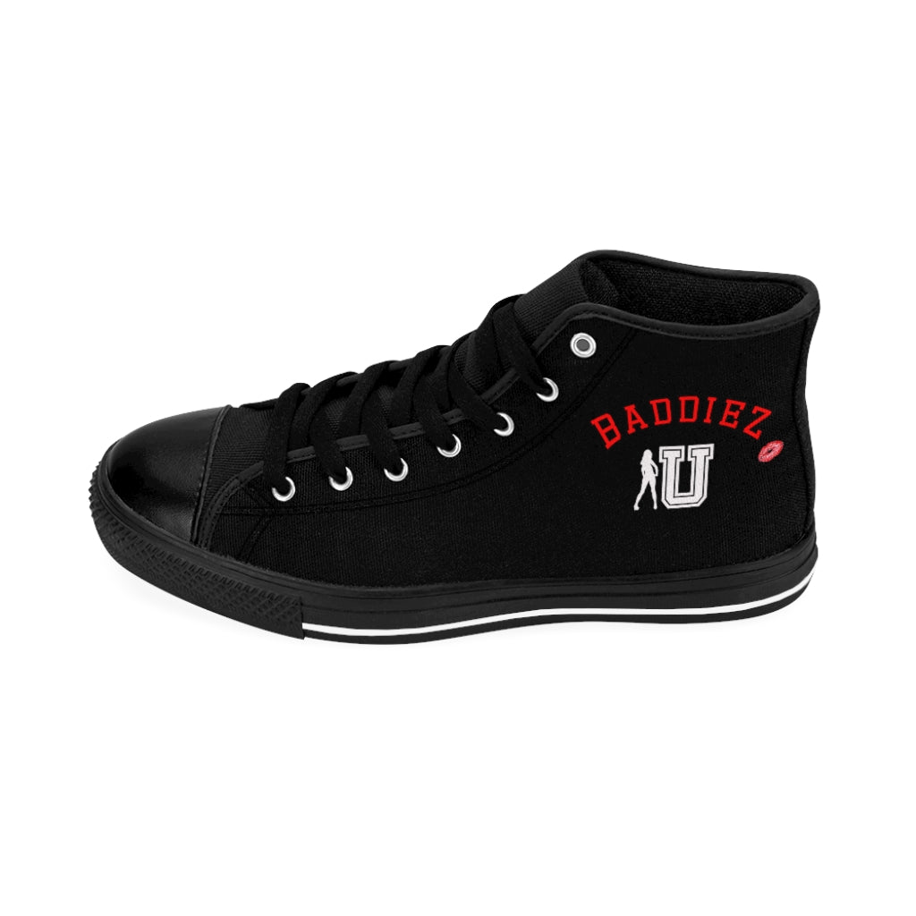 Baddiez U Women's High-top Sneakers (Black)